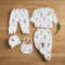 5PC Newborn Fleece Suit BEAR ON CYCLE (IMPORTED) PINK