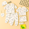 8PC* NewBorn Clothes Set In Winter Fleece Bear Heads & Brown Trees (IMPORTED)