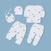 5PC Newborn Fleece Suit SNAIL (IMPORTED) BLUE