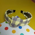 Twisted Knotted Checked Hair band