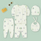 5PC Newborn Fleece Suit  GOAT (IMPORTED) GREEN