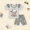 2PC* Baby Cotton Shirt with Short Imported Elephant