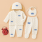 5PC Newborn Fleece Suit CROWNS (IMPORTED) BLUE