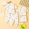 8PC* NewBorn Clothes Set In Winter Flece Bear Heads & Pink Trees (IMPORTED)
