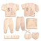 8PC* NewBorn Clothes Set In Winter Fleece Elephant (M. Color)