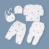5PC Newborn Fleece Suit SNAIL (IMPORTED) PINK