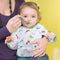 Apron Feeding Baby Bibs Waterproof Full Sleeved Bibs (Multi Colors)