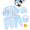5PC NewBorn Clothes Set In Winter Fleece Elephant (M. Color) Blue