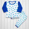 Fleece Baby Shirt Trouser (imported)-Blue Strawbery