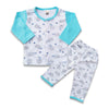 Cotton Baby Shirt Trouser-Rabbits (Blue)