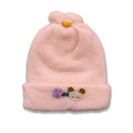 1 PC Cute Newborn baby Wool Warm CAP (PEACH)