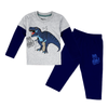 Baby Cotton Shirt & Trouser Navy Blue Dino