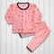 Fleece Baby Shirt Trouser (imported) Pink Alphabet
