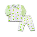 Fleece Baby Shirt Trouser (imported)-Green Heart