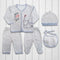 5PC Newborn Fleece Suit -ELEPHANT (M. Color)