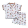 2PC* Baby Cotton Shirt with Short Helicopter