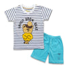 2PC* Baby Cotton Shirt with Short Lovely Brow Bear