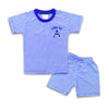 2PC* Baby Cotton Shirt with Short Navy Blue & White Lines (A Tag)