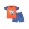 2PC* Baby Cotton Shirt with Short Orange
