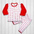 Fleece Baby Shirt Trouser (imported)-Red star