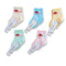 1 Pair of Cotton Socks Light Colors RED APPLE