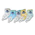 1 Pair of Cotton Socks Light Colors with panda B & W