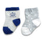 Pack of 2 Pairs of Cotton Socks Prince and Stars (BLUE, SKIN, GRAY)