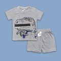 2PC* Baby Cotton Shirt with Short Dino