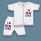 2PC* Baby Cotton Shirt with Short I LOVE MOM & DAD BLUE LINE