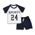 2PC* Baby Cotton Shirt with Short Sports 24
