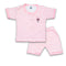 2PC* Baby Cotton Shirt with Short pink lines