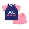 2PC* Baby Cotton Shirt with Short BEST FRIEND FOREVER