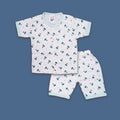 2PC* Baby Cotton Shirt with Short Green Berry