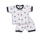 2PC* Baby Cotton Shirt with Short N.BLUE BORDER WITH SMALL SHIPS