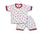 2PC* Baby Cotton Shirt with Short RED BARRY