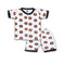 2PC* Baby Cotton Shirt with Short (BROWN YELOW) FLOWER