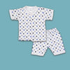 2PC* Baby Cotton Shirt with Short GRAY WITH POLKA DOTS
