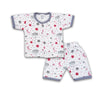 2PC* Baby Cotton Shirt with Short STAR AND MOON PINKISH