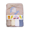 Baby bath towel with hood and face towel (pack of 5)