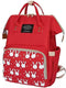 1 PC Baby Diaper Back Pack White & Red Import Quality