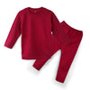 2PC Full Sleeves Trouser Shirt Thermal (4)- RED