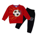 Babies Sweatshirt & trouser-Red & Black - Football