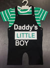2PC* Baby Cotton Shirt with (DADDY'S LITTLE BOY) Dungaree