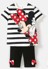 Baby Cotton Shirt & Trouser Black & White for Girls (Mini Mouse Red)