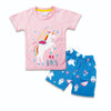 2PC* Baby Cotton Shirt with Shorts Lovely Pink (Unicorn)