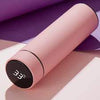 Pink-Smart Water Bottle LED Temperature Display
