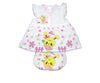 2 PC Newborn Baby Frock with underwear Cotton Imported-PINK-Let's Go