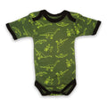 Baby Cotton Body Suit Green Dino