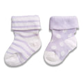 Pack of 2 Pairs of Cotton Socks Lines & Polka Dots