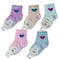 1 Pair of Cotton Socks Light Colors with BEAR HEAD (N)
